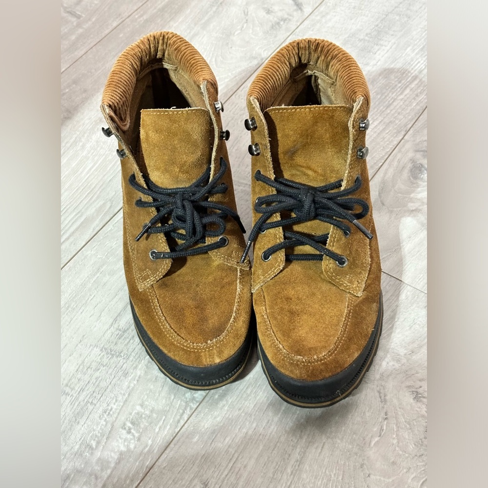 Vintage suede corduroy Keds high tops lace up 6M shoes classic outdoor retro - Picture 3 of 12